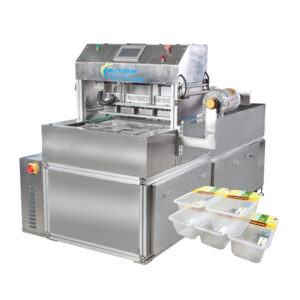 Channel-type modified atmosphere sealing machine